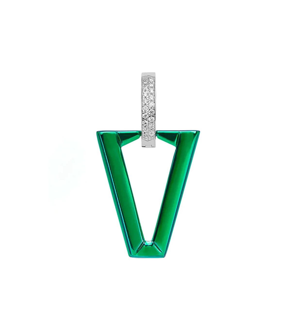 mono-orecchino-valentina-ferragni-uali-metallic-green